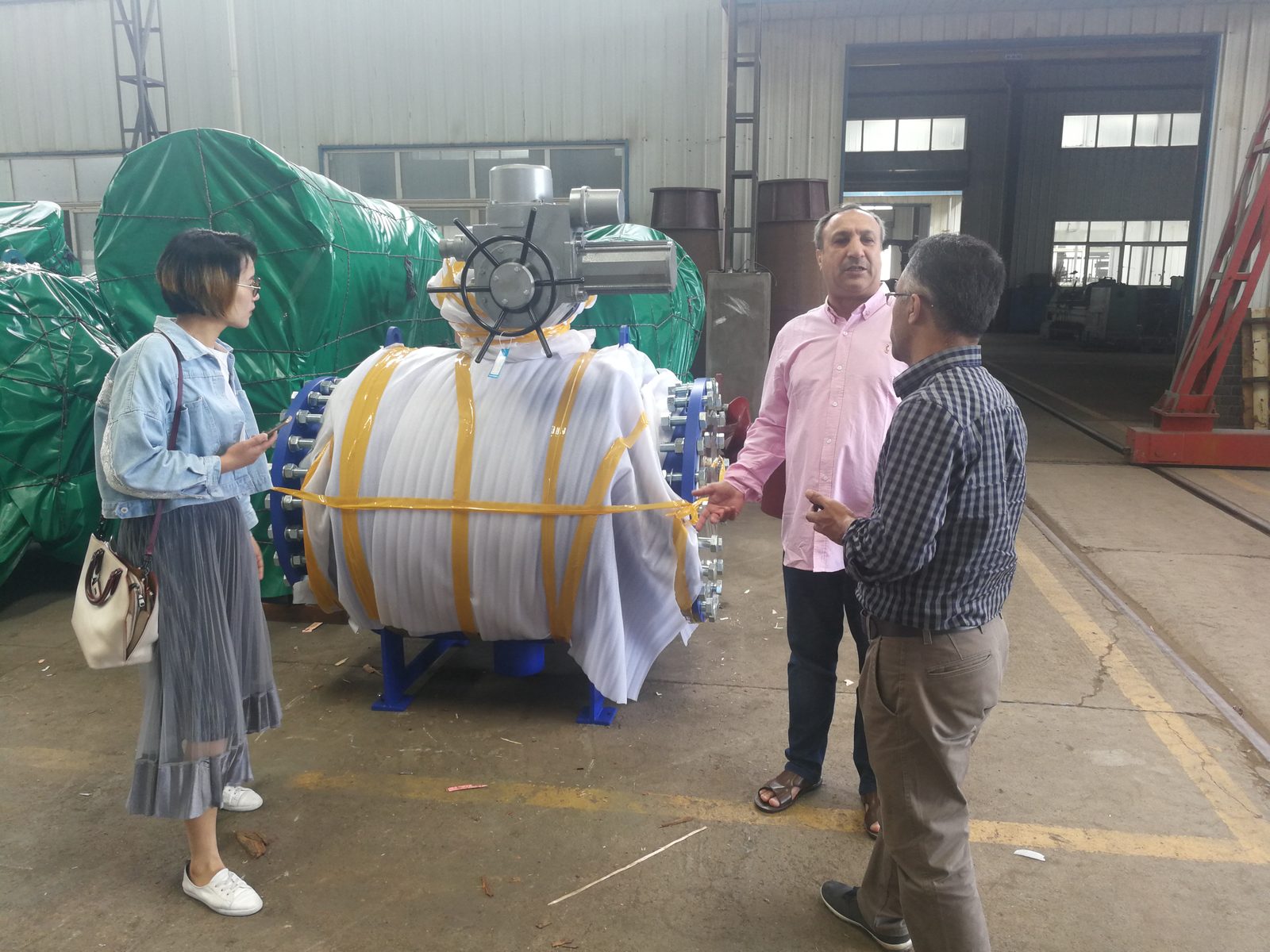 GAMO client delegation visiting TC factory