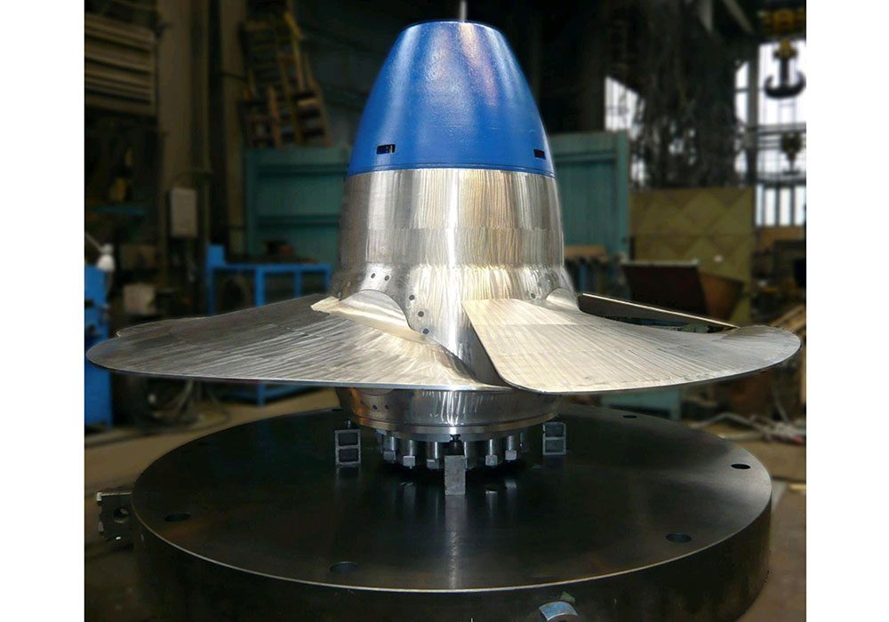 Kaplan turbine runner manufactured at TC HYDRO