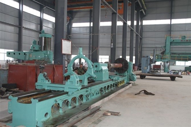 8 m class horizontal lathe in the TC machining hall