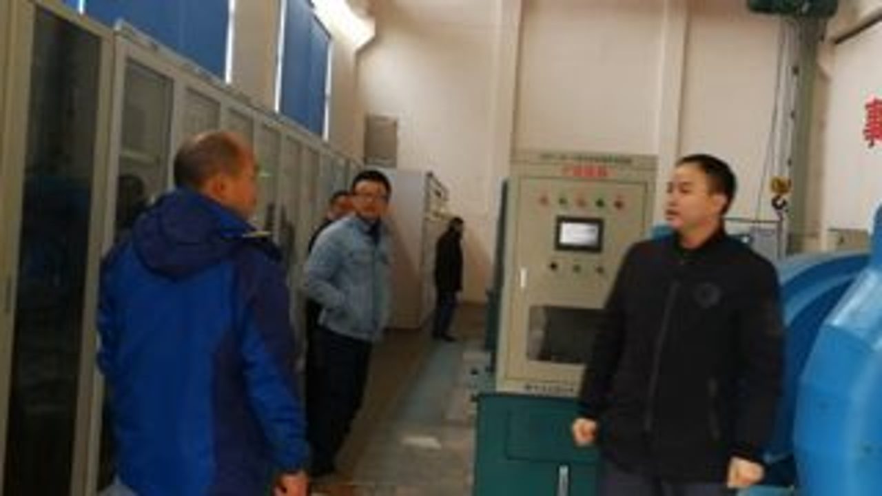 PT. MEGA INDO ENERGY team inspecting a Francis turbine unit during acceptance