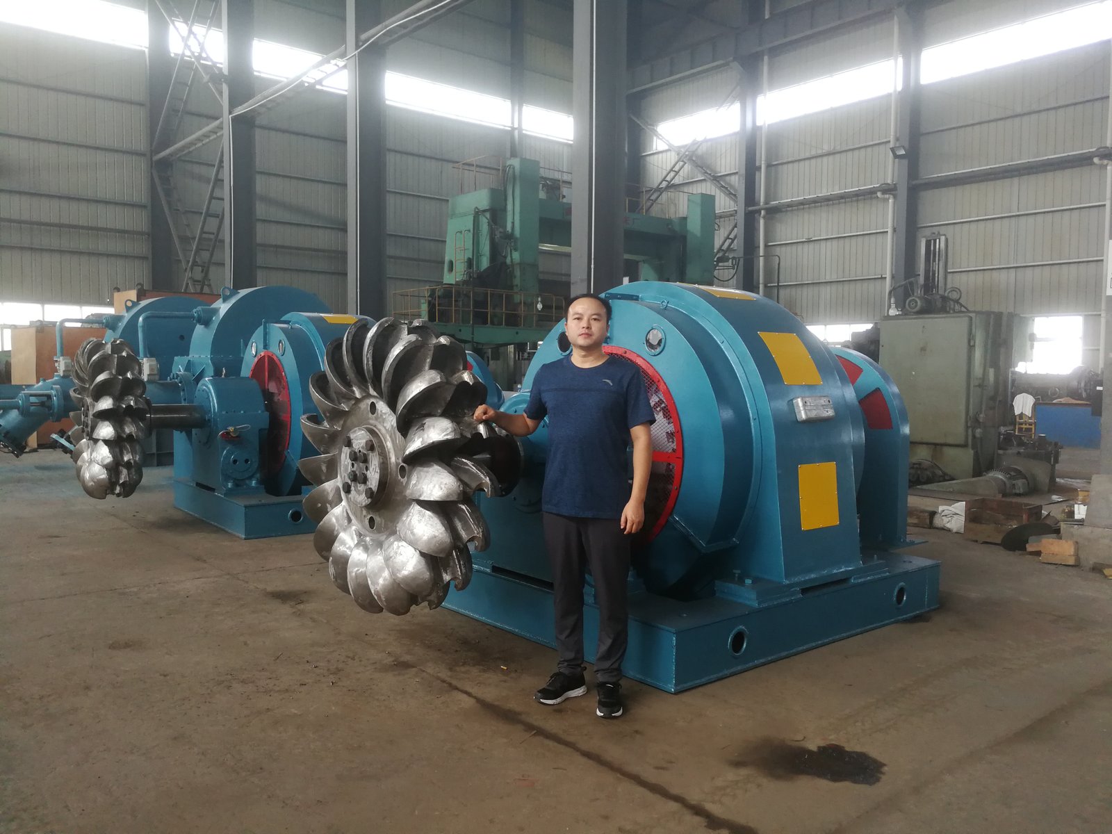 Horizontal Pelton unit ready for delivery
