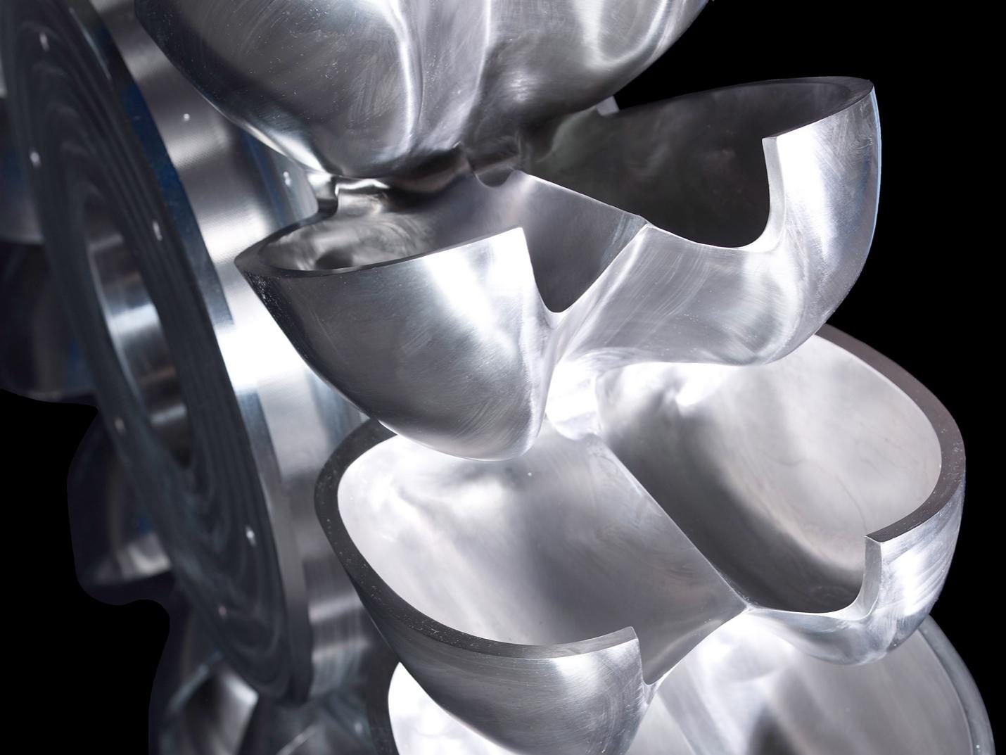 Pelton runner buckets in detail