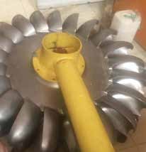 Machined Pelton bucket