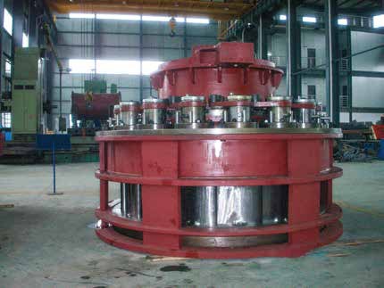 Vertical water distribution mechanism in the works